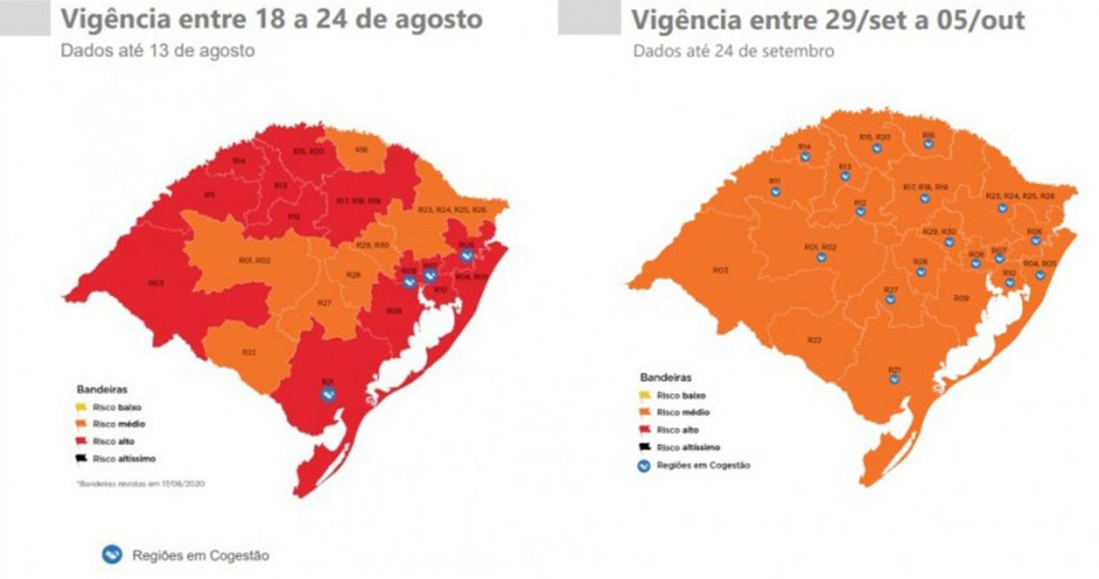 Imagem ilustrativa: Por que o mapa do Distanciamento Controlado ficou todo laranja