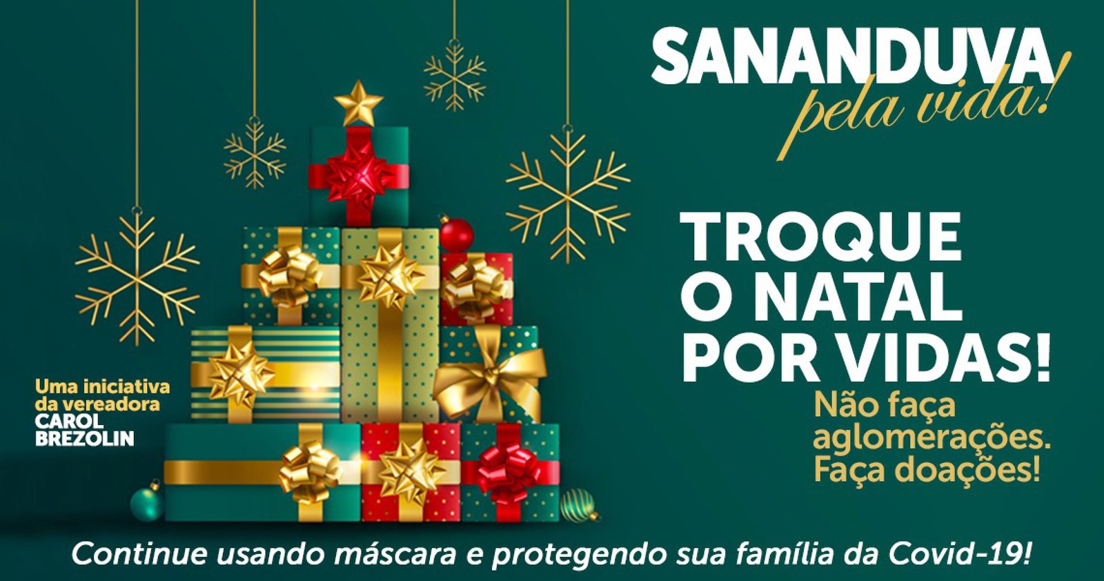 Imagem ilustrativa: Vereadora sugere trocar festas de Natal por vidas