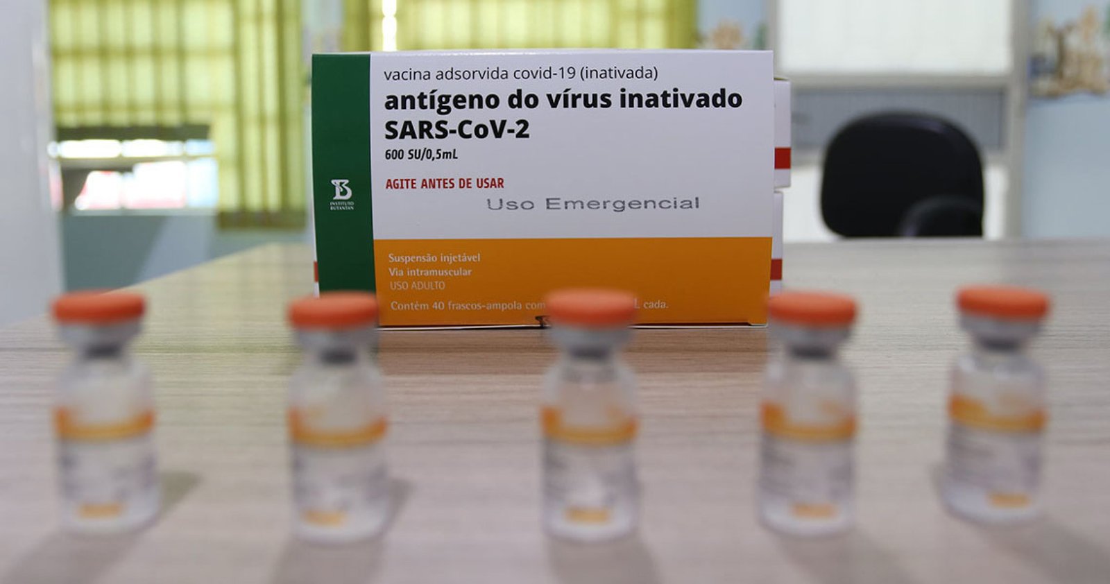Imagem ilustrativa: Primeiras doses da vacina CoronaVac chegam em Água Santa