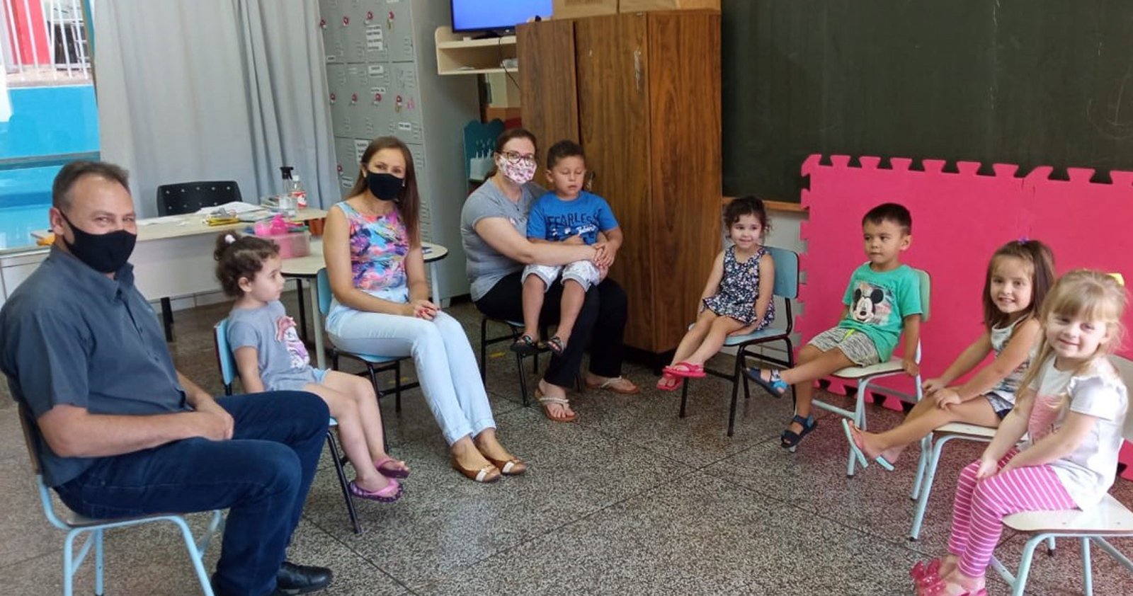 Imagem ilustrativa: Crianças voltam às aulas nas creches municipais de Tapejara