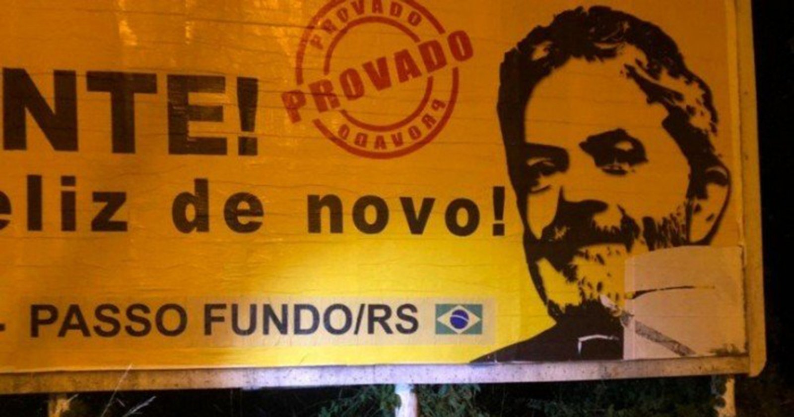 Imagem ilustrativa: PT divulga nota de repúdio por destruição de outdoor em apoio a Lula