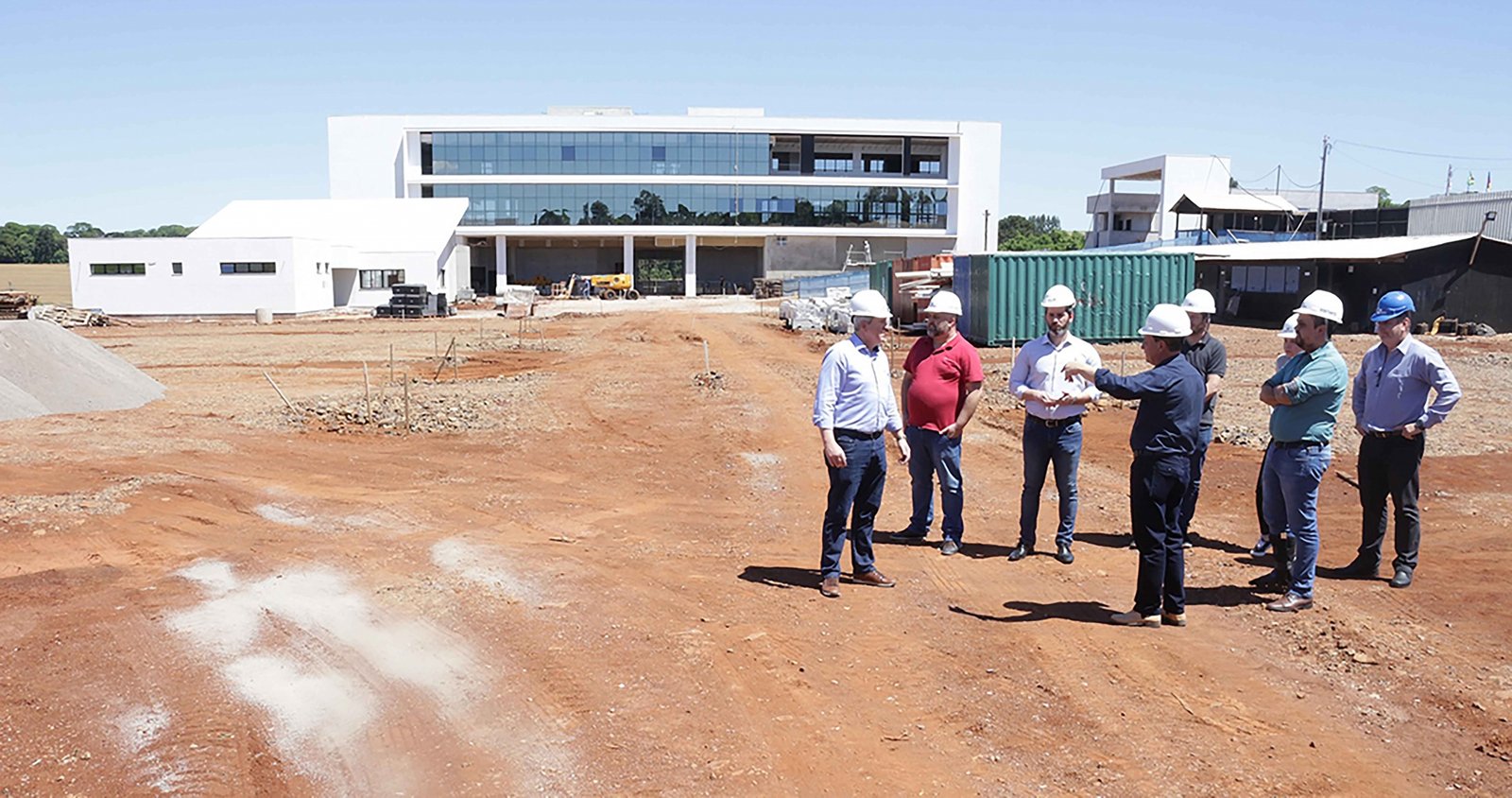 Imagem ilustrativa: Governo Municipal acompanha obras do novo Centro Administrativo da Sicredi