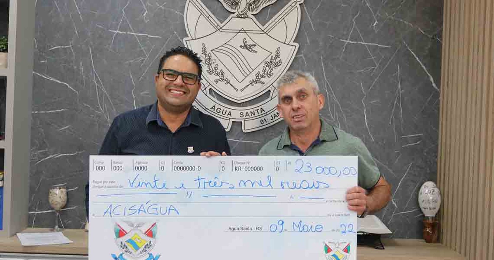 Imagem ilustrativa: Aciságua recebe recursos da Administração Municipal