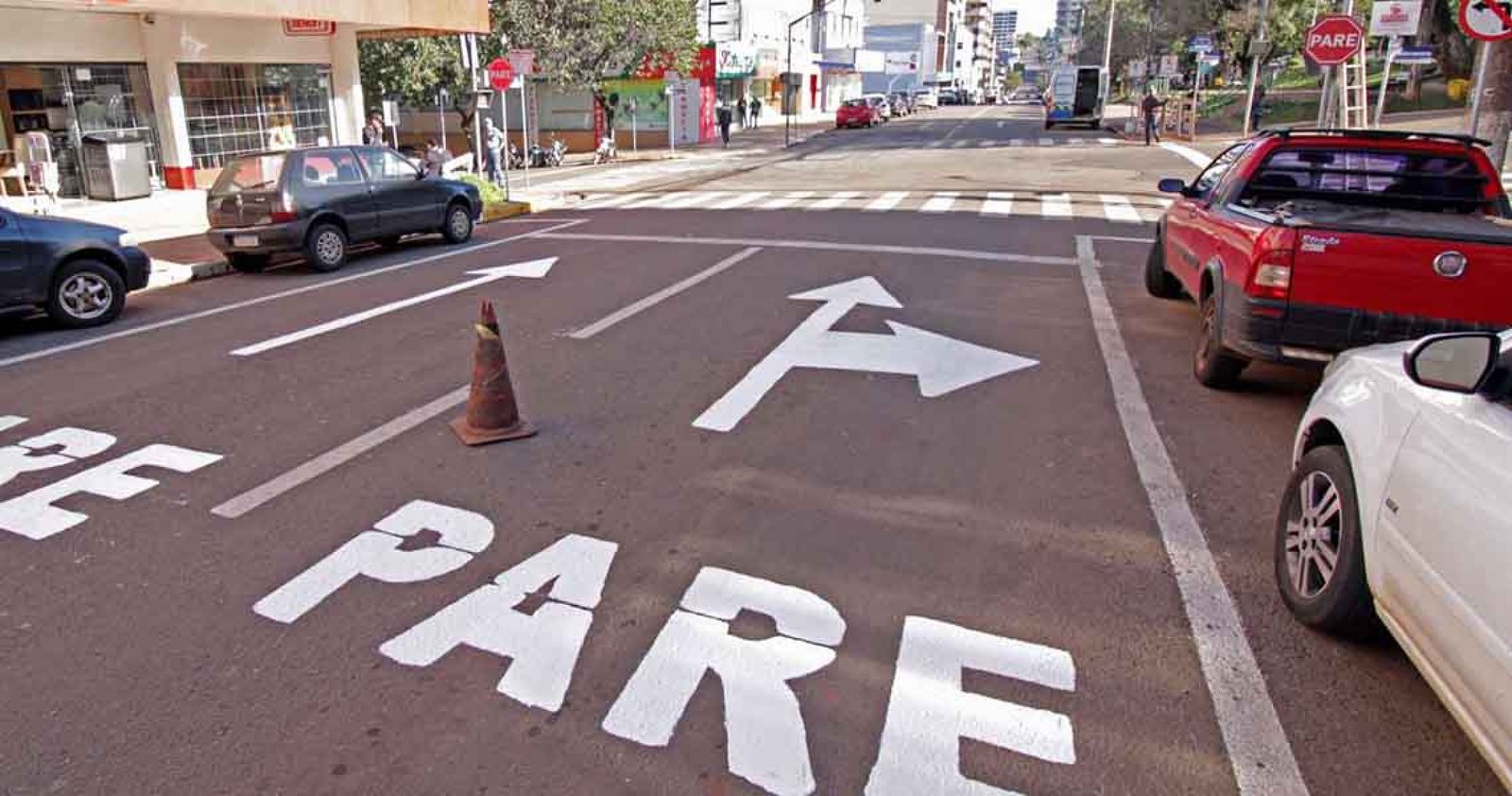 Imagem ilustrativa: Rua do Comércio não terá mais semáforos e a preferencial passa a ser da Rua Ângelo Dalzotto