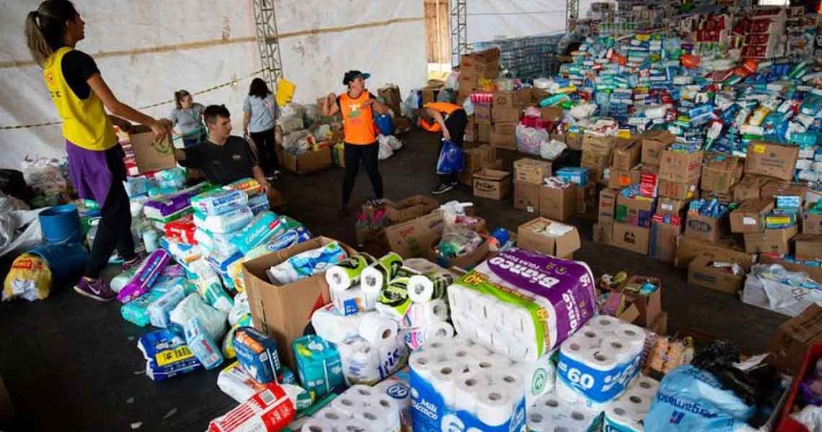 Começo de semana tem pedido de materiais de higiene e para limpeza de casas no Vale do Taquari