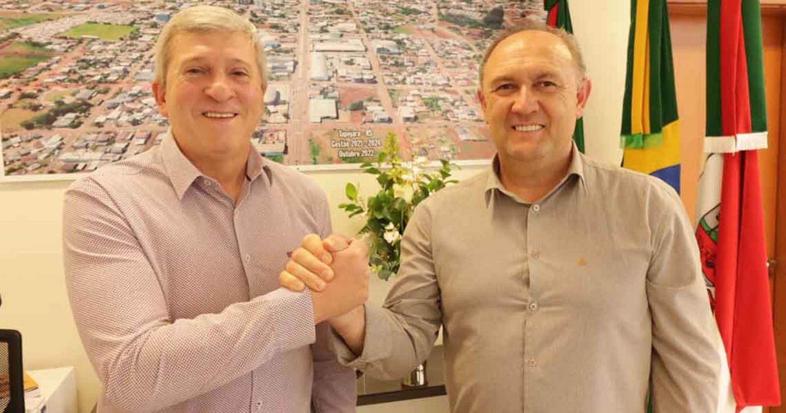 Imagem ilustrativa: Vice-prefeito Gipe assume o Executivo Municipal durante viagem do prefeito Big a Brasília