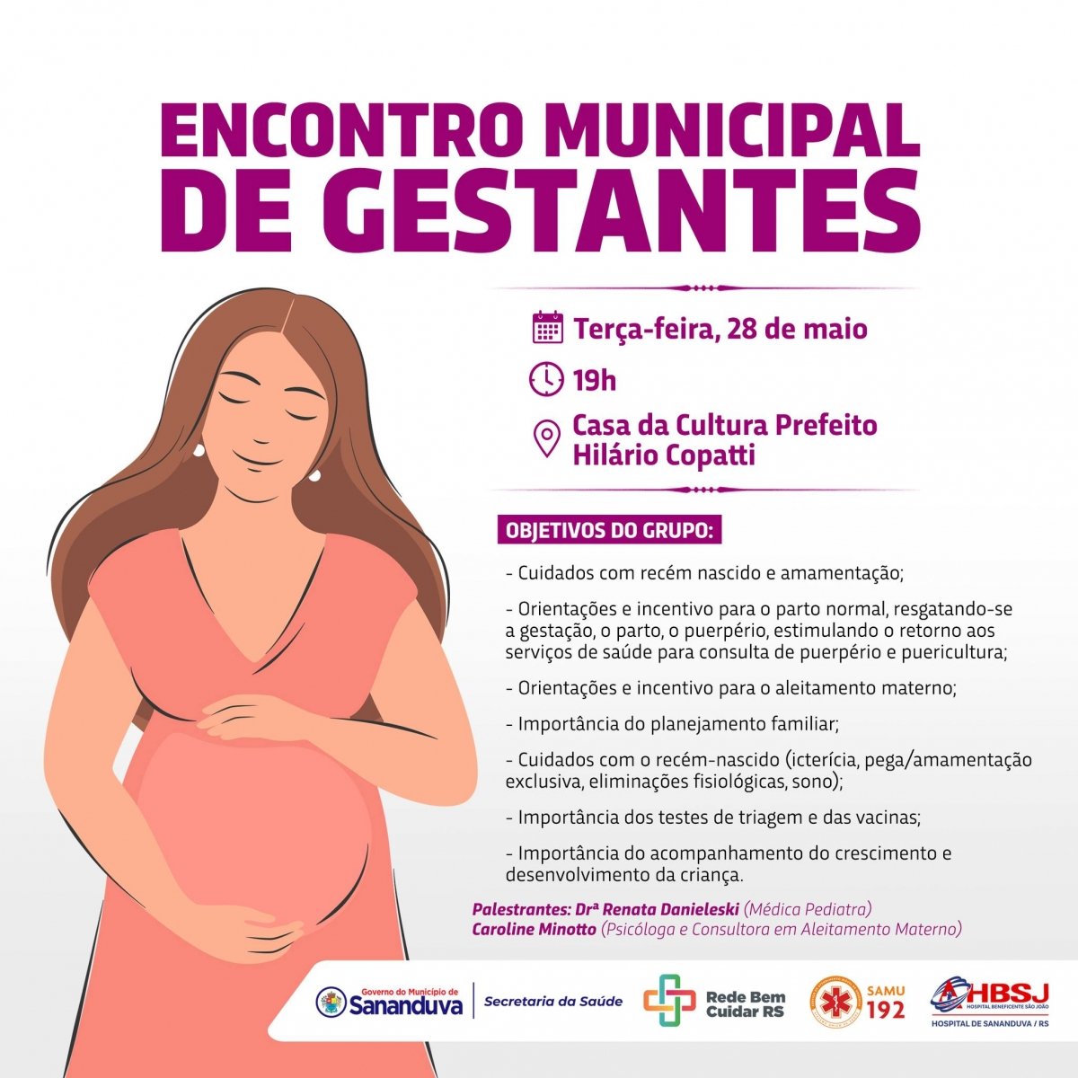 Imagem ilustrativa: Sananduva promove Encontro Municipal das Gestantes