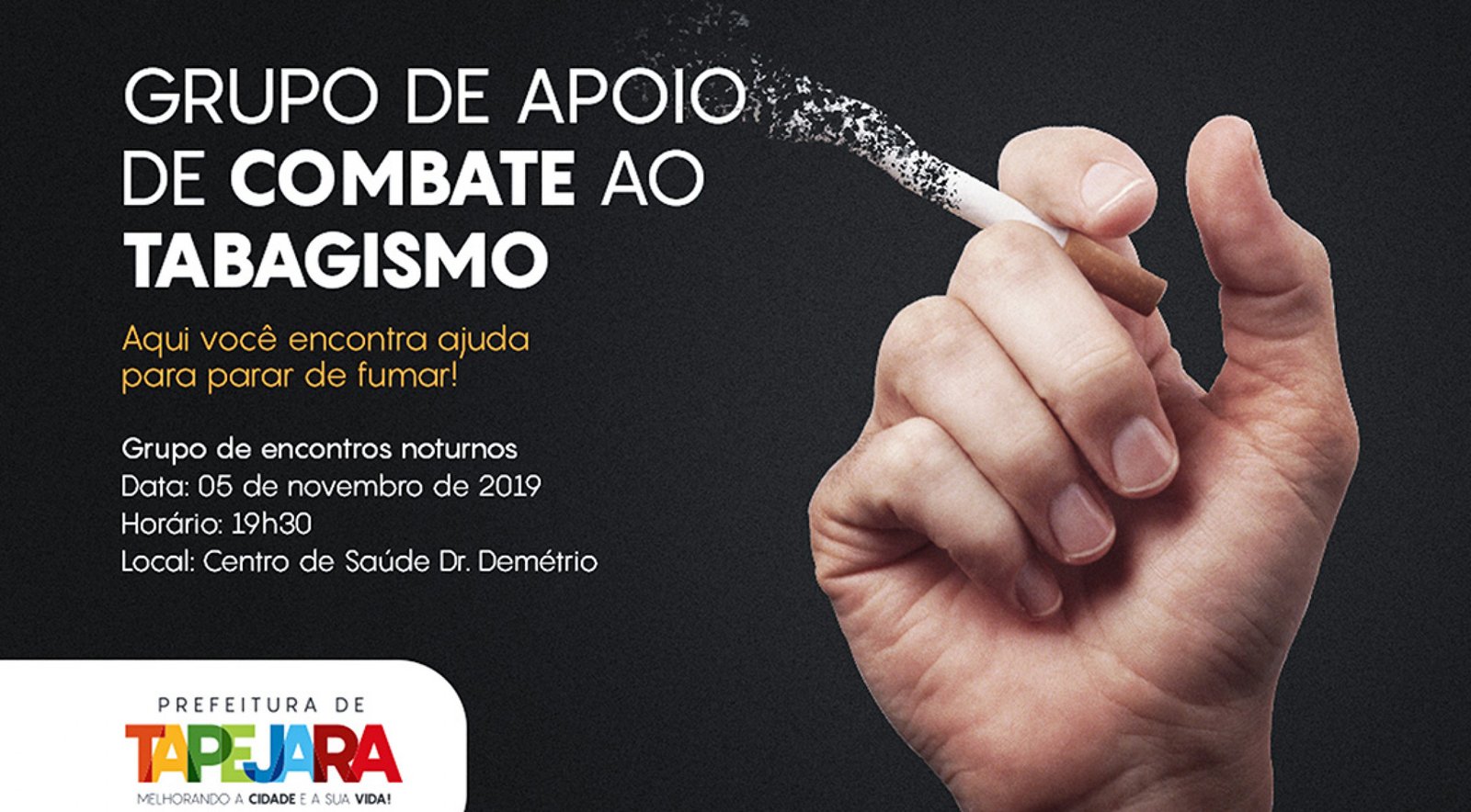Imagem ilustrativa: Secretaria da Saúde iniciará mais um grupo de combate ao tabagismo