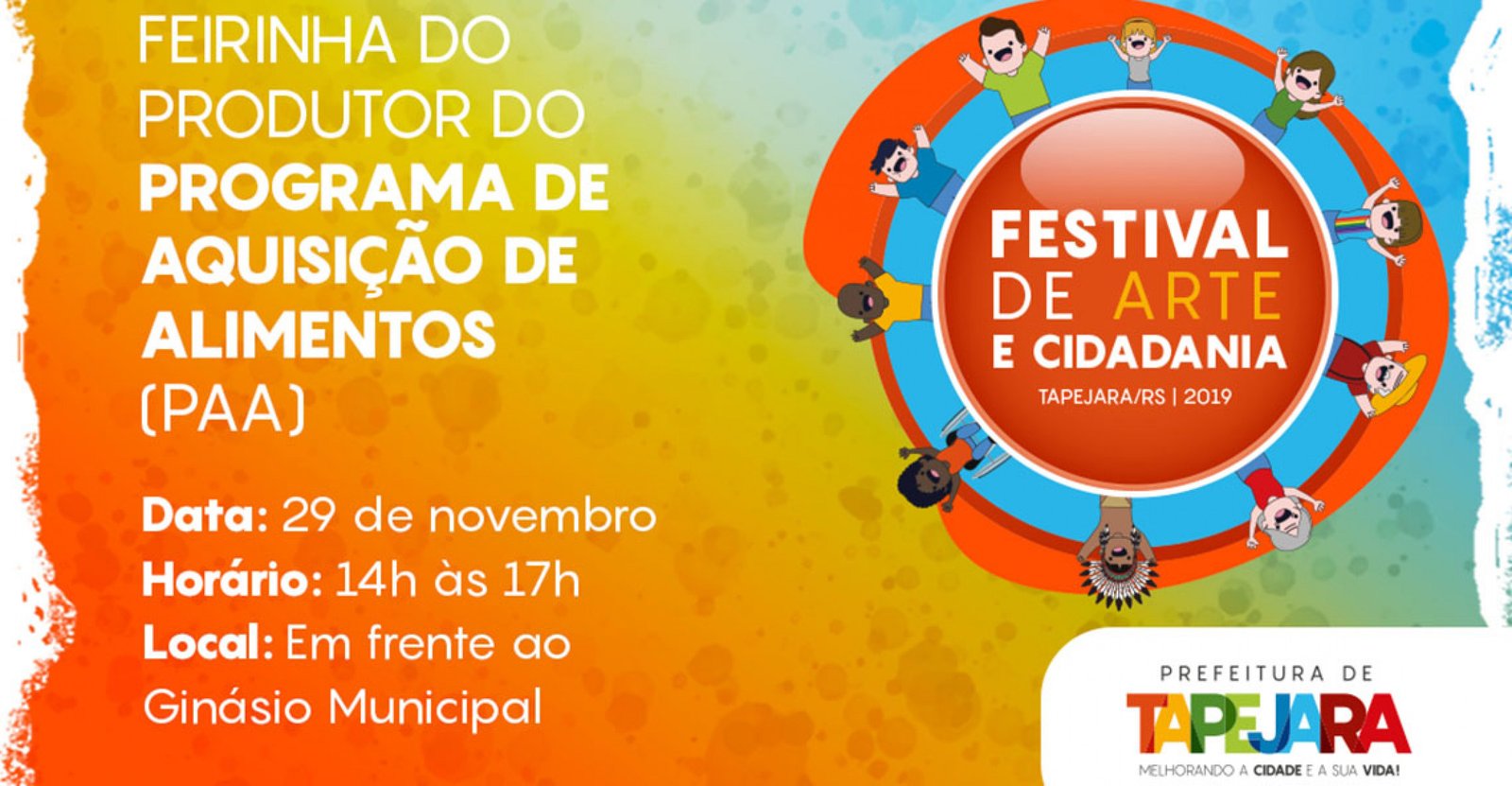 Imagem ilustrativa: Festival de Arte e Cidadania inicia nesta quarta-feira 27