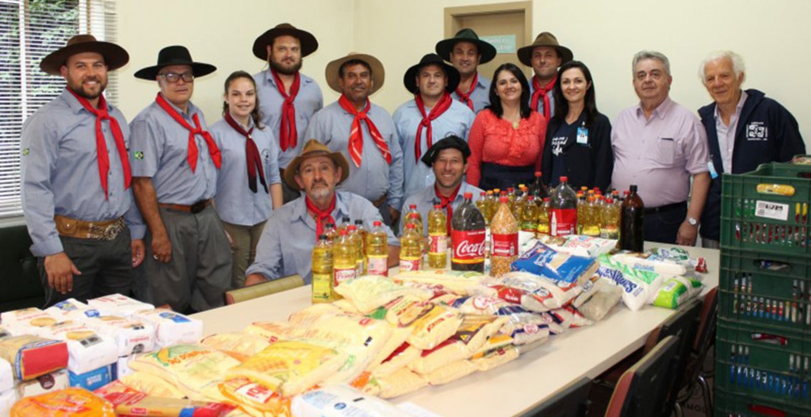 Imagem ilustrativa: HSA recebe 620 kg de alimentos do Grupo Centauros da Tradição de Água Santa
