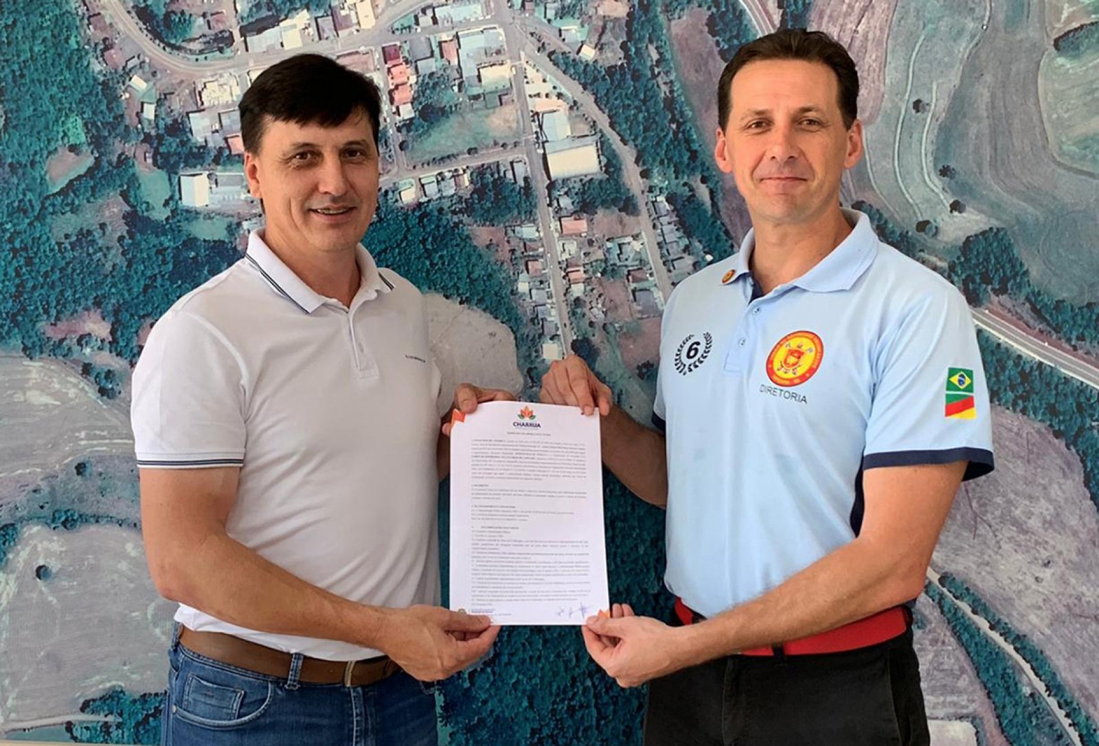 Imagem ilustrativa: Prefeitura de Charrua celebra parceria com Bombeiros Voluntários de Tapejara