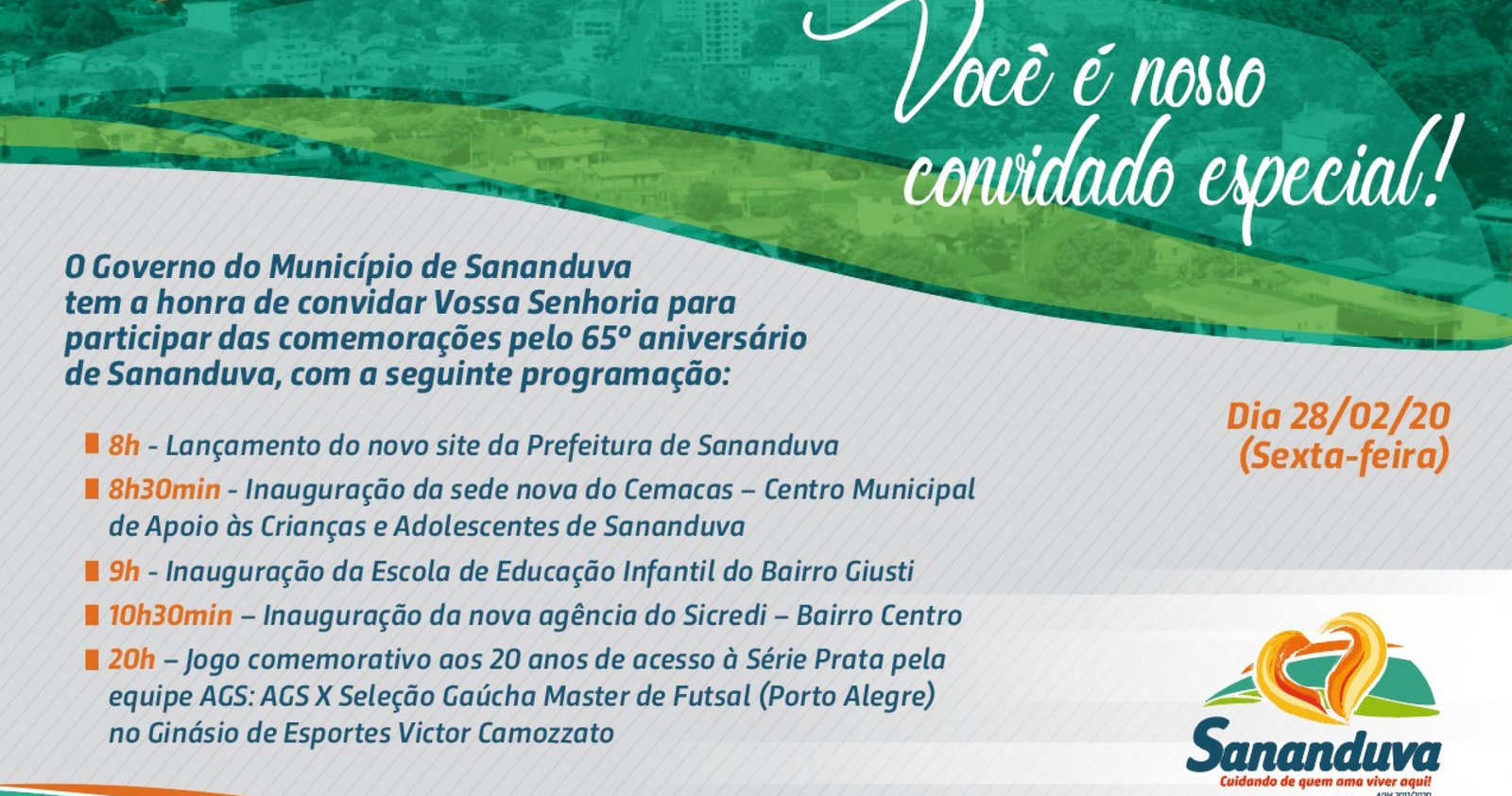 Imagem ilustrativa: Sananduva comemora 65 anos