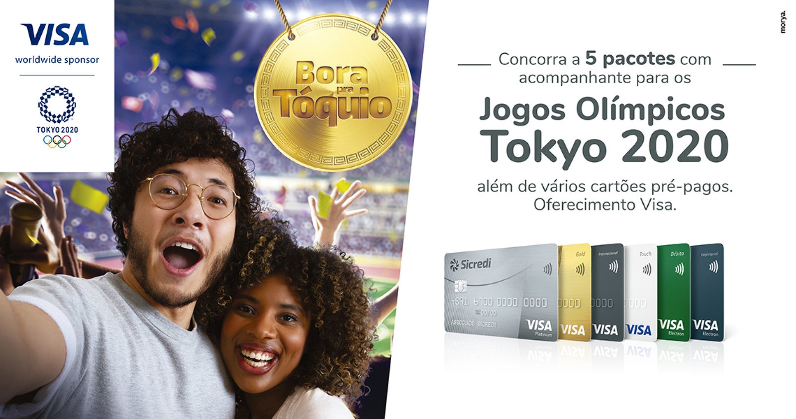 Imagem ilustrativa: Promoção da Visa, em parceria com o Sicredi, premia com viagem para os Jogos Olímpicos Tokyo 2020