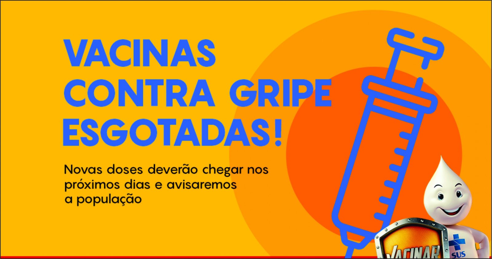 Imagem ilustrativa: Tapejara não tem mais vacina contra a gripe disponível