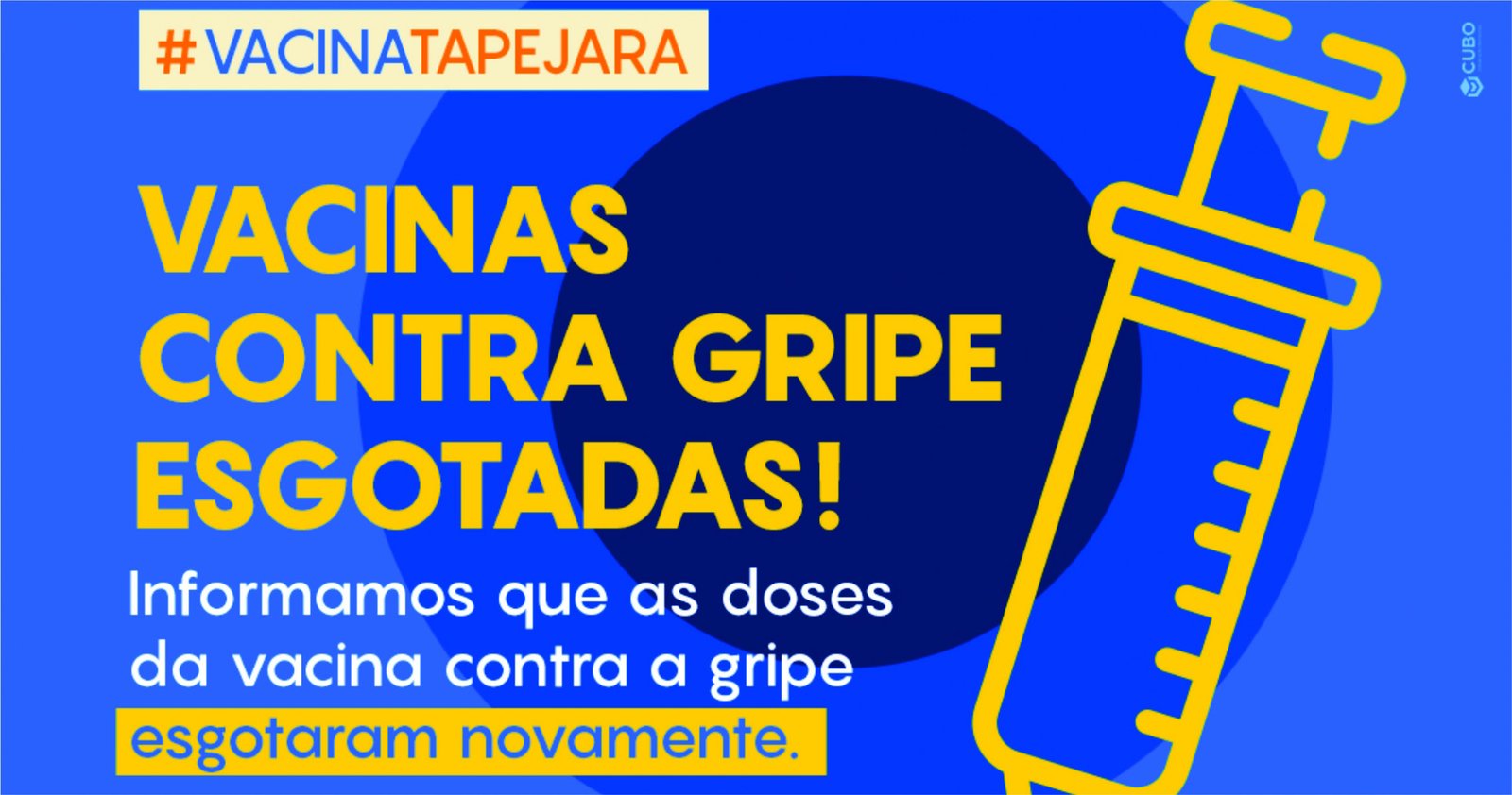 Imagem ilustrativa: Tapejara não tem mais doses de vacina contra a gripe