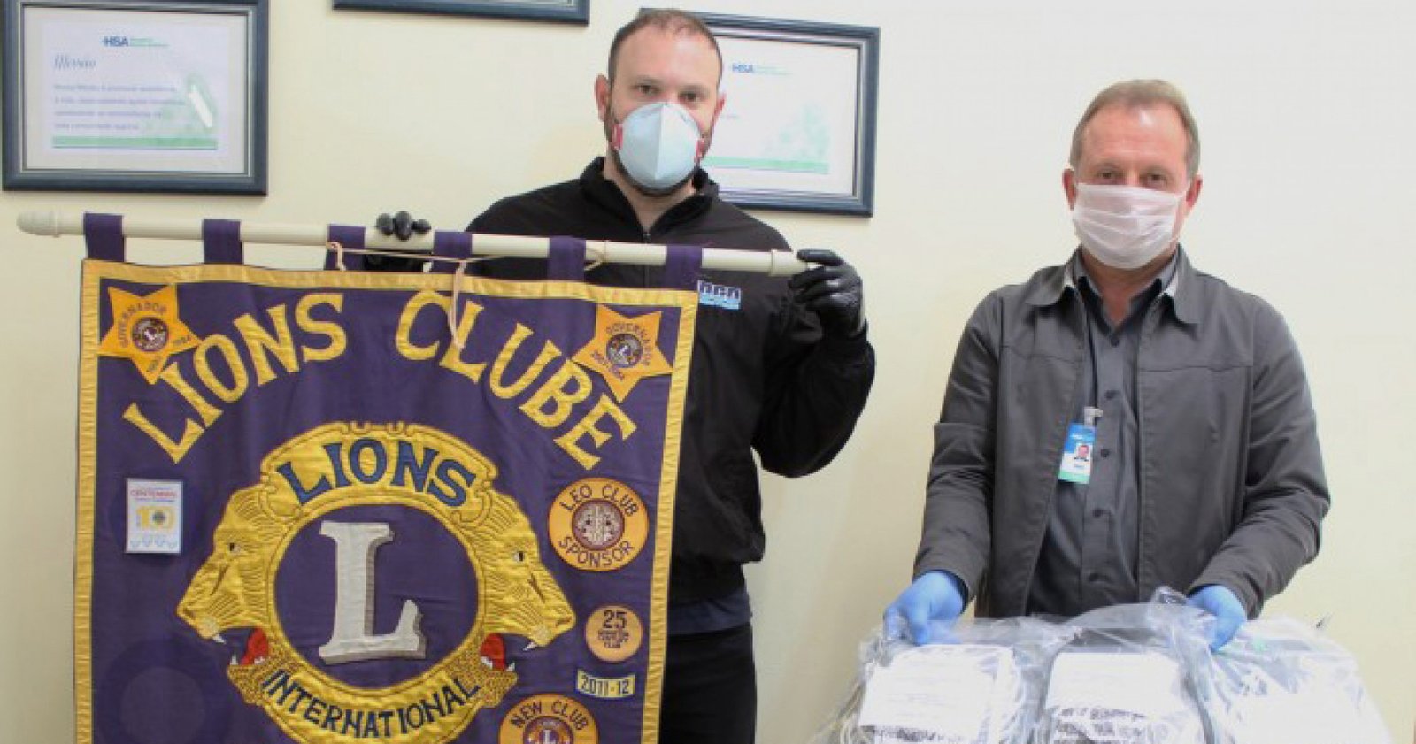 Imagem ilustrativa: Lions Clube Tapejara doou 30 protetores faciais para o Hospital Santo Antônio