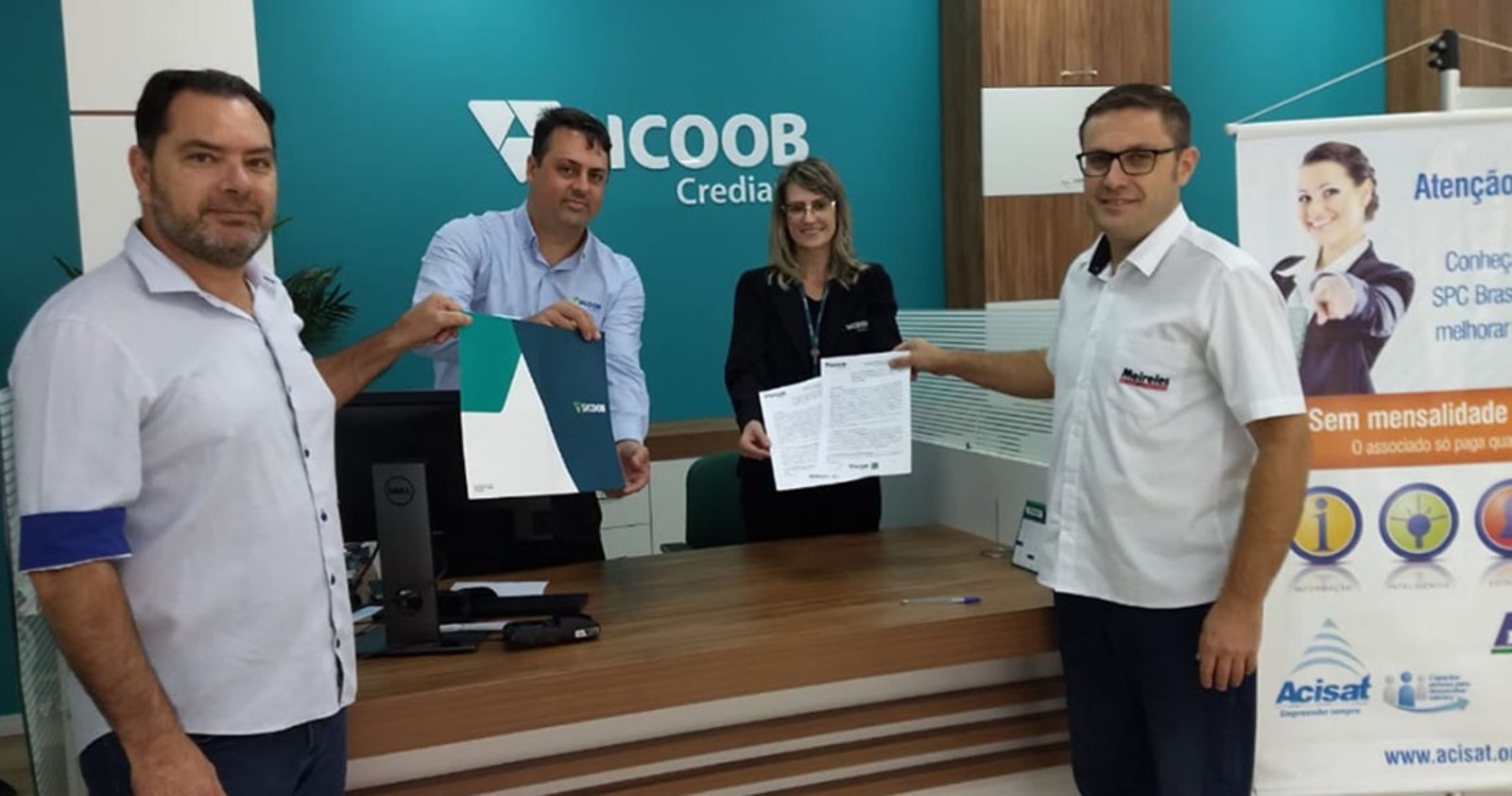 Imagem ilustrativa: Acisat e Sicoob Crediauc assinam convênio para crédito empresarial